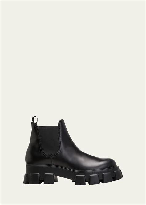 prada mens chelsea boots|prada monolith boots men's.